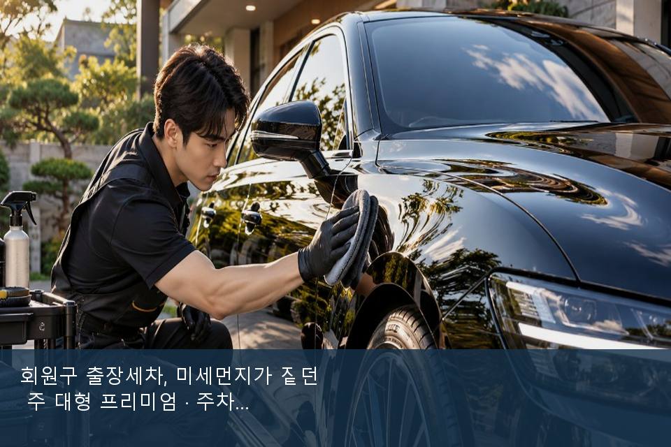 회원구 출장세차, 미세먼지가 짙던 주 대형 프리미엄 · 주차장에서 부른 날